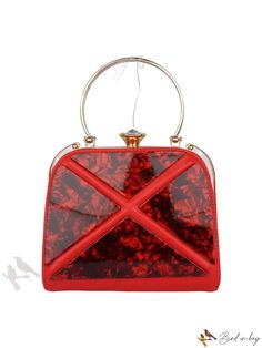 Bird in Bag - Formal Evening Bag with Sparkle and Handle for Phone, Patie, and Red Carpet Events Red Shoulder Satchel Bag, Red Crossbody Box Bag With Top Carry Handle, Red Rectangular Shoulder Bag With Detachable Handle, Red Rectangular Shoulder Bag With Top Handle, Evening Top Handle Portable Satchel, Evening Portable Top Handle Satchel, Evening Top Handle Satchel Portable, Red Handheld Box Bag With Top Carry Handle, Red Clutch Evening Bag For Shopping