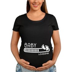 BROOKLYN VERTICAL Maternity Cute Funny New Mom Pregnancy Announcement Short Sleeve Crew Neck T-Shirt Size: M.  Color: Multicolor.  Gender: female.  Age Group: adult. Mom Pregnancy Announcement, Cute Maternity Shirts, Pregnancy Bump, Funny Pregnancy Announcement, Maternity Tees, Funny New, Pregnancy Tshirts, Pregnancy Shirts, New Mom