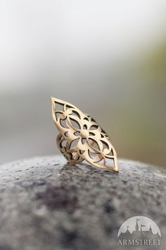 Medieval Style Wedding Ring Jewelry, Medieval Style Wedding Jewelry, Medieval Gold Wedding Ring, Spiritual Filigree Ring Jewelry, Handmade Medieval Ring Jewelry, Unique Pierced Rings For Gifts, Handmade Medieval Style Rings As Gift, Handmade Medieval Style Rings For Gifts, Handmade Medieval Gold Rings