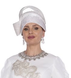 Elite Champagne H5929 white hat Elegant Hats, Church Hats, Matching Dresses, Champagne, White, Hats, Color