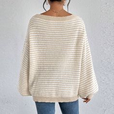 The Khaki Wide Neck Long Sleeve Sweater has a relaxed wide neckline and a soft knit that’ll keep you looking effortlessly stylish. It’s like a hug from your favorite sweater, minus the awkward squeeze. Product code: CAA06A4H012GC