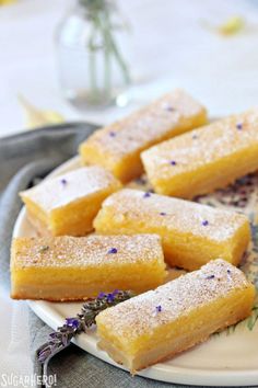 17 Lavender Recipes with Floral Packed Flavor Lavender Lemon Bars, Ceremonial Tea, Pretty Sweets, Lemon Bar, Food Time, Lemon Filling, Beautiful Desserts