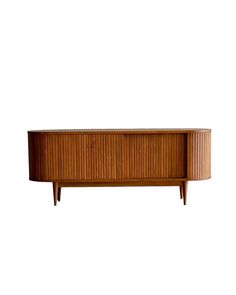 the sideboard is made out of wood