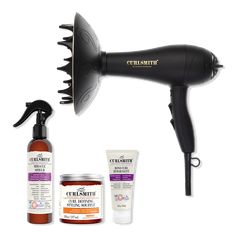 Defrizzion Dryer & XXL Diffuser and Haircare Bundle - VIRTUAL DRYER KITBenefitsGet ready to elevate your wash routine to new heights with Curlsmith's carefully curated hair care bundle. Including some of Curlsmith's favorite products and curl-friendly hairdryer to help support your wash day routine.FeaturesCurlsmith's Defrizzion Hair Dryer and its revolutionary diffuser have been designed specifically with the needs of wavy, curly and coily hair.A protein rich Miracle Shield mist that will offer protection against the hair's harshest aggressors: heat, UV rays, breakage and much more.Follow with the multi award winning jelly, Curl Defining Styling Souffl for defined and bouncy curls.Treat your hair to an intense pre-shampoo treatment with Bond Curl Rehab Salve that targets 3 hair bonds with Curlsmith Hair Products, Diffuser Hair Dryer, Curly Hair Diffuser, Girl Secrets, Wash Routine, Wash Day Routine, Hair Dryer Diffuser, Hair Diffuser, Curl Defining