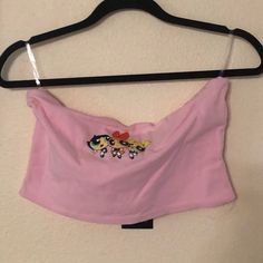 Powerpuff Girls Fashion Nova Pink Top No Sleeves New With Tags Trendy Fitted Pink Tube Top, Trendy Pink Stretch Tube Top, Fun Cotton Crop Top For Spring, Y2k Style Tube Top, Fun Fitted Crop Top For Spring, Trendy Cotton Tube Top For Spring, Trendy Pink Crop Top, Pink Fitted Fun Top, Y2k Style Tube Top For Spring