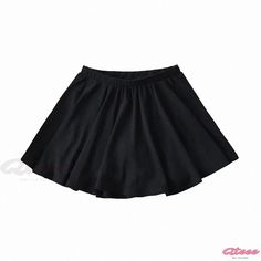 Exquisitely Designed Skirt with Hidden Slips to Prevent Flashing Black Stretch Skort With Solid Color, Black Flared Mini Skirt With Elastic Waistband, Fitted Black Skort, Black Mini Skirt For School, Black Skirted Bottoms, Black Mini Swim Skirt With Elastic Waistband, Black Stretch Pleated Swim Skirt, Casual Black Lined Swim Skirt, Black Solid Color Mini Skirt