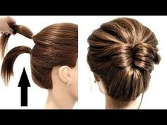 Short Hair Updo Tutorial, Updos Homecoming, Short Hair Up, Short Hair Bun, Hair Upstyles, Easy Hair Updos, Hair Homecoming, Hairdos For Short Hair, Homecoming Hair Down