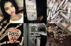 collage of photos with words written on them and pictures of women in their shoes