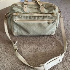 The Outside Is Ok With Some Discoloration Around The Edges And Some Wear And Tear. Inside Does Have Some Stains. This Has Gone Through Three Baby Boys And Was Bought In 2007. Monogram Baby, Bags Louis Vuitton, Third Baby, Baby Monogram, Louis Vuitton Bags, Baby Bag, Louis Vuitton Bag, Louis Vuitton Monogram