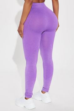 Available In Lavender. High Waisted Legging Elastic Waistband Seamless Ribbed Seaming Detail/Pattern Washed Stretch Pair / Mix And Match With "Stretch It Out Active Sports Bra" Disclaimer: Due To The Specialized Wash, Each Garment Is Unique. 90% Nylon 10% Spandex Imported | Stretch It Out Active Legging in Lavender size XS by Fashion Nova Lavender Fashion, Active Leggings, Gym Shorts, Mix N Match, High Waisted Leggings, Workout Leggings, Mix And Match, Fashion Nova, Sports Bra