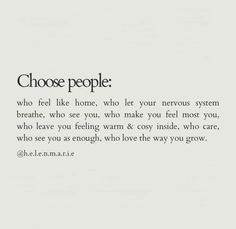 an advertisement with the words, choose people who feel like home, when your nervous system breathes