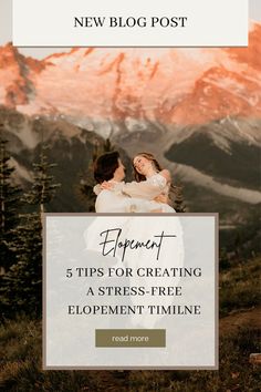 Are you in the middle of elopement planning? If so, this guide will help you plan an elopement timeline for a stress-free wedding day. Your timeline plays a huuuge role in the layout and flow of your day, and will help make sure that everybody knows when things are happening. Visit the blog for the complete guide on how to create a stress-free elopement including answers to timeline FAQ’s, important things you should include, aaand even some sample elopement timelines to help ya out! Elopement Tips, Free Wedding, News Blog