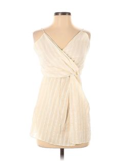 Zara Sleeveless Blouse Size: X-Small Tops - used. No Fabric Content | Zara Sleeveless Blouse: Ivory Tops - Size X-Small Spring Zara Blouse Affordable, Cheap Beige Zara Tops, Ivory Tops, Handbags For Women, Small Tops, Sleeveless Blouse, Sleeveless Top, Women Handbags, Zara