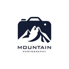 the mountain photography logo is shown on a white background