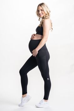 Designed For Yoga. The world's first ever active wear leggings designed to fit you during your pregnancy and postpartum and...honestly even if it's been a few years since you've had babies or if you have never had one (yes, because you need support too!). Meet Kahina Pregnancy and Postpartum Leggings. The only leggings in market designed for low-intensity workouts like yoga or whenever you just want to lounge around or run errands or do whatever - but you can trust to stay in place without rolli Fitted Bump Friendly Leggings For Gym, Bump Friendly Black Leggings For Pilates, Black Bump Friendly Leggings For Pilates, Sporty Nursing Friendly Stretch Activewear, Bump Friendly Fitted Maternity Activewear, Fitted Bump Friendly Maternity Activewear, Stretch Bump Friendly Functional Activewear, Stretch Nursing-friendly Activewear For Workout, Nursing Friendly Stretch Activewear For Workout