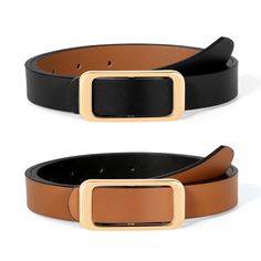 PRICES MAY VARY. Versatile reversible design-This women leather belt features two colors in one, designed with a detachable buckle for easy swapping between sides. This innovative design allows you to effortlessly switch between two distinct looks, offering both style and convenience. With a simple flip, you can seamlessly transition from one color to another, providing flexibility to coordinate with various outfits or occasions. High quality materials- This women dress belt crafted from premium Jeans With Belts For Women, Stylish Women’s Belts, Best Belts For Women, Women’s Belts, Leather Dress Fashion, Cognac Belt, Leather Belts For Women, Pinterest Wardrobe, Outfits Stylish