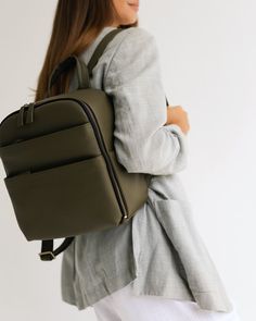 The Mina Camera Daypack – Kamrette Laptop Backpack With Zipper Closure For Travel, Versatile Backpack For Trips With Zipper Closure, Versatile Laptop Backpack For Trip, Laptop Backpack With Zipper For Trips, Travel Laptop Bag With Zipper Closure, Everyday Travel Backpack With Zipper Pocket, Trip Laptop Backpack With Zipper Closure, Modern Leather Travel Backpack, Versatile Laptop Backpack For Travel