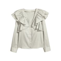 Brand New With Tags Spring Office Blouse With Ruffles, H&m Trendy Spring Blouse, H&m Blouse For Summer Workwear, Elegant H&m Tops For Day Out, H&m Spring Office Tops, Feminine H&m Tops For Spring, H&m Summer Office Tops, H&m Office Tops For Spring, Spring Office Tops With Ruffle Sleeves