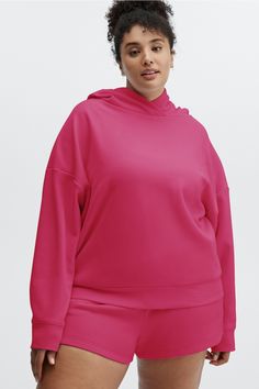 Eco Go-To Pocket Hoodie Fabletics pink female Activewear >> Womens >> Tops >> Sweatshirts >> Hoodies Fleece plus Pockets Our sustainable relaxed-fit hoodie Female Activewear, Pocket Hoodie, Workout Hoodie, Eco Fashion, Active Wear For Women, Fleece Fabric, Hoodie Fashion, Fabric Care, Must Haves