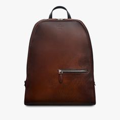 Working Day Scritto Leather Backpack, CACAO INTENSO Designer Travel Backpack With Zipper Pocket, Designer Leather Backpack For Formal Use, Luxury Backpack With Zipper Pocket, Designer Leather Backpack For Formal Occasions, Designer Leather Backpack With Zipper, Luxury Leather Backpack With Zipper Pocket For Travel, Elegant Leather Backpack With Zipper Pocket, Designer Brown Backpack With Zipper Closure, Designer Backpack With Zipper Pocket