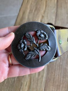 The belt is warped,the belt buckle is in great condition Vintage Adjustable Belt Buckles With Brass Buckle, Vintage Adjustable Belt With Buckle Closure, Vintage Belts With Antique Buckle, Adjustable, Flower Belt, Suspender Belt, Belt Buckle, Vintage Flowers, Belt Buckles, Belts