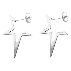 Make these Pointed Star Earrings a part of your aesthetic outfit 🌟 Material: Zinc Alloy Indie Accessories, Accessories Y2k, Butterfly Clothes, Grandma Aesthetic, Moon Clothing, 90's Aesthetic, Crop Top Aesthetic, Aesthetic Accessories, Tøp Aesthetic