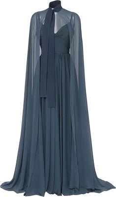 Amazon.com: Elie Saab, Silk Long Dress, 8, Orion Blue : Luxury Stores Silk Long Dress, Blue Luxury, Elie Saab Couture, Silk Dress Long, Pretty Prom Dresses, Romantic Dress, Evening Gowns Formal, Fashion Design Clothes, Elie Saab