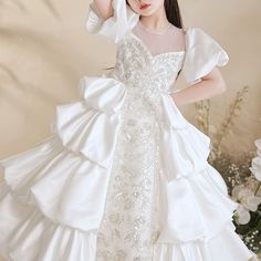 Size
			Bust
			Length
			Waist
		
		
			cm
			inch
			cm
			inch
			cm
			inch
		
		
			2-3 Years (100cm)
			56
			22.05 

			78
			30.71 

			53
			20.87 

		
		
			3-4 Years (110cm)
			60
			23.62 

			88
			34.65 

			56
			22.05 

		
		
			4-5 Years (120cm)
			64
			25.20 

			97
			38.19 

			59
			23.23 

		
		
			5-6 Years (130cm)
			68
			26.77 

			108
			42.52 

			62
			24.41 

		
		
			7-8 Years (140cm)
			72
			28.35 

			117
			46.06 

			65
			25.59 

		
		
			8-9 Years (150cm) Crinoline Skirt, Princess Dress, White Dress, Birthday Party, Birthday, Dresses, How To Wear, Clothes, Color