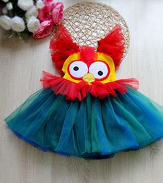 Toddler HEI HEI the Rooster INSPIRED  dress, Kids Chicken tutu costume, Baby Red Blue Yellow by Moana inspired romper, Halloween dress girl All dresses are handmade and with the high quality. We make this dress from a soft velvet, satin  and a soft tulle fabrics, with the cotton lining inside. Before order please, check your child's measurements on the size chart. Make sure the dimensions are correct. If there is no measurement in the table, you can send us your kid's measurements as a message. Hey Hey Moana Chicken Costume, Whimsical Summer Tutu Dress For Playtime, Whimsical Ruffled Tutu Dress For Costume Party, Cute Summer Princess Dress For Costume Party, Princess Style Multicolor Tutu Dress For Playtime, Princess Style Tutu Dress For Summer Costume Party, Cute Tulle Tutu Dress For Playtime, Cute Carnival Party Dress, Playful Blue Tutu Dress For Dress-up