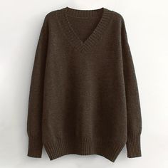 Brand Name: AachoaePattern Type: SolidClothing Length: RegularMaterial: WoolMaterial: AcrylicMaterial: MohairCollar: V-NeckOrigin: CN(Origin)Season: autumn winterSleeve Length(cm): FullSleeve Style: Batwing SleeveThickness: Thick （Winter)Style: CasualPattern: A-straightAge: Ages 18-35 Years OldGender: WOMENModel Number: AF24Material Composition: 20%Wool,5%Mohair,75%AcrylicItem: Women sweaterStyle: Casual/Chic/Leisure/ComfortPattern: Solid color topSeason: Autumn/WinterType: Ladies pullover sweat Coat Stands, Warm Jacket, Winter Jackets Women, Brown Sweater, Bat Wings, Knitted Sweater, Winter Style, Cashmere Sweater, Kids' Dresses