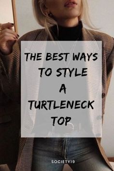 Mock Turtleneck Outfit, Black Turtle Neck Outfit, Sleeveless Turtleneck Outfit, Turtle Neck Outfit Women, How To Wear Turtleneck, Style A Turtleneck, How To Style A Turtleneck, How To Style Turtleneck, Turtleneck Outfit Layering