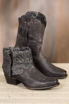 The Cassidy Short Cowboy Boots is statement footwear for the woman with an eye for fashion. Free shipping   returns. Black Leather Boots Women, Short Cowboy Boots, Women's Lace Up Boots, Leather Cowgirl Boots, Western Style Boots, Short Leather Boots, Slouched Boots, Leather Cowboy Boots, Cowboy Boots Women