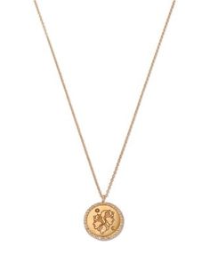 Moon & Meadow 14K Yellow Gold White Topaz Zodiac Pendant Necklace, 16-18 Michael Kors Shop, Zodiac Pendant Necklace, Wedding Flats, Zodiac Pendant, Shoe Boutique, Loafer Mules, Fall Shoes, Lingerie Romper, Pump Sandals