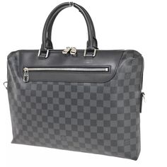 Brand Louis Vuitton Style Hand Bag Color / Material Black/Damier Graphite Leather Country Of Manufacture Spain Serial Number Ca4108 Dimension Size ( Inch ) W 14.2 X H 11.4 X D 2.4 " (Approx.) Size ( Cm ) W 36 X H 29 X D 6 Cm (Approx.) Handle Drop ( Inch /Cm ) 4.7 "/ 12 Cm (Approx.) Shoulder Drop ( Inch /Cm ) 0 - 0 "/ 0 - 0 Cm(Approx.) Come With ( Accessories) - Pockets Outside - Inside Open*5 Example Of Ranks S New,Unused Sa Less Frequently Used Items A There Is A Little Feeling Of Used, Good Co Luxury Bags With Branded Hardware For Business Trips, Luxury Bags For Business Trips With Silver-tone Hardware, Designer Shoulder Bag With Branded Hardware For Business, Designer Travel Briefcase With Branded Hardware, Designer Shoulder Bag With Palladium Hardware For Business Trips, Modern Business Bags With Branded Hardware, Modern Business Briefcase With Branded Hardware, Designer Business Bags With Silver-tone Hardware, Designer Formal Briefcase With Branded Hardware