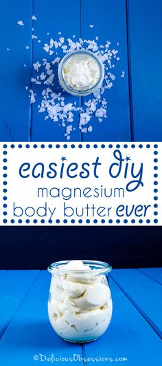 Diy Magnesium Butter, Magnesium Butter, Magnesium Body Butter, Diy Lotions, Magnesium Cream, Magnesium Flakes, Magnesium Oil Spray, Natural Lotion, Magnesium Lotion