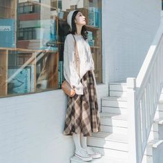 Dark Academia Plaid Wool Midi Skirt with elastic waist available in three color shades ONE SIZE Waist: 60-80cm Length: 67cm Korean Style Winter, Wool Plaid Skirt, Wool Midi Skirt, Plaid Wool Skirt, Fairy Dresses, Cottagecore Fashion, Skirts Midi High Waisted, Custom Made Clothing, Skirt For Women