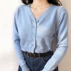 Cute Solid Color Fall Sweater, Cute Fitted Sweater For Fall, Fitted Long Sleeve Sweater With Soft Texture, Trendy Cozy Fit Cardigan For Spring, Comfortable Trendy Spring Cardigan, Spring Solid Color Cardigan With Soft Texture, Spring Solid Cardigan With Soft Texture, Spring Soft Texture Solid Cardigan, Fitted Soft Knit Cardigan