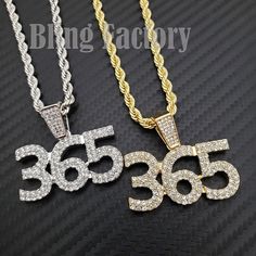 Hip Hop Celebrity Style Color Option : Gold Or Silver Chain : 4mm 24" Rope Chain Pendant Size : 40mm X 20mm Plated: 14k Gold , White Gold High Polished Bling Necklace, Mens Accessories Jewelry, Chain Pendant, Rope Chain, Chain Pendants, Silver Chain, Silver Gold, Celebrity Style, Hip Hop