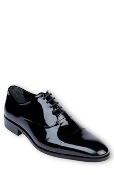 Light cushioning brings all-day comfort to this patent oxford that instantly elevates in-office or off-duty looks. Cushioned EVA footbed with arch support Leather upper and lining/synthetic sole Made in Turkey Black Glossy Finish Dress Shoes With Plain Toe, Black Glossy Finish Plain Toe Dress Shoes, Sleek Glossy Finish Dress Shoes For Business, Formal Oxfords With Glossy Finish And Plain Toe, Elegant Business Oxfords With Glossy Finish, Formal Black Glossy Oxfords, Elegant Plain Toe Oxfords With Glossy Finish, Formal Glossy Finish Oxfords With Plain Toe, Formal Glossy Finish Plain Toe Oxfords