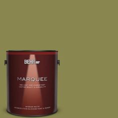 the behr marquee paint is shown in red