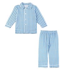 Boys Girls Sibling Gingham Easter Pyjamas - Little Bambini Boutique Gingham Pajamas, Easter Pajamas, Button Up Pajamas, Family Pajama Sets, Pajama Pattern, Cotton Pjs, Spring Kids, Plaid Baby, Matching Pjs