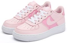 Nike Air Force 1'Pink Foam' GS Pink Foam/White/Pink Rise/Pink Foam CV9646-600 Air Force 1 Pink Foam, Cute Shoes Heels, Pink Nike, Pink Nikes, Nike Air Force 1 Low, Air Force 1 Low, Nike Fashion, Nike Air Force 1, House Inspo