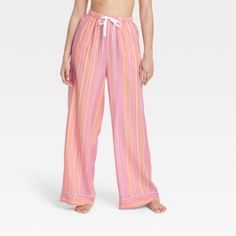 Nwt Stars Above High Waist Wide Leg Lounge / Pajama Pants Pink Stripe Xs Drifting Off To Dreamland Will Be A Breeze In These Striped Simply Cool Pajama Pants From Stars Above. Thanks To The Simply Cool Poplin Weave Fabric With A Relaxed Fit, These Wide-Leg Pajama Pants Feel Weightless Against Your Skin And Offers A Comfortable Night’s Sleep. The High-Rise Pajama Pants Feature A Drawstring-Closure, Full-Elastic Waistband For A Comfortable And Customized Fit, Along With Contrast Piping And Rolled Cotton Wide Leg Sleepwear For Pajama Party, Relaxed Fit Wide Leg Sleepwear For Pajama Party, Summer Pants With Elastic Waistband For Sleepover, Wide Leg Sleepwear With Elastic Waistband For Sleepover, Pink Cotton Wide Leg Sleepwear, Pink Wide Leg Sleepwear For Spring, Casual Pink Wide Leg Sleepwear, Summer Wide Leg Sleepwear, Relaxed Fit Pants For Bedtime In Spring