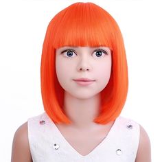 Category:Synthetic Wig; Gender:Girls'; Wig Type:Cosplay Wig; Occasion:Daily Wear,Party / Evening,Vacation,Birthday,Cosplay Costumes; Age Group:Kids; Color Shade:Blue,Yellow,Purple,Green,Pink,White,Blonde,Black; Hair Material:Synthetic Hair; Cap Construction:Machine Made; Texture:Straight; Length:Medium Length; Features:Soft,Easy to Carry,Natural,Fashion,Comfortable; Heat Resistant:Yes; Listing Date:08/14/2023; Cap Circumference:; Front to Back:; Nape of Neck:; Side to Side Across Forehead:; Side Wig Short Black, Short Black Wig, Black Bob Wig, Orange Wig, Short Black Wigs, Black Bob, Halloween Wigs, Wig Short, White Blonde