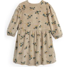 This whimsical taupe toned dress features a plush fabrication, vertical seam pattern, an allover abstract illustration print, and 3 button accents. | Play Up | Dress, Fruit Print (Beige, Size 5Y) | Maisonette collects the best children’s products from around the world (unlike Zulily, Etsy, The Tot, Farfetch Kids, Childrensalon, Crate and Kids, Kohls, Wayfair, Buy Buy Baby, Nordstroms, Mini Boden, J.Crew Factory, or PotteryBarn Kids), creating a curated shopping experience for you. Think of us as your shortcut to fashion for litte ones! Beige Printed Long Sleeve Dress, Beige Printed Fall Dress, Beige Buttoned Winter Dresses, Sleepwear Dress, Abstract Illustration, Boy Accessories, Fruit Print, Buy Buy, Buy Buy Baby