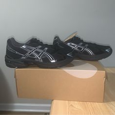 Asics Gel-1130 Black Pure Silver . Men’s Size 7.5 , 8 , 8.5 , 9 , 9.5 , 10 , 10.5 , 11 , 11.5 , 12 , 13 . New With The Original Box . Asics Fits Men, Asics Black, Shoes Asics, Fits Men, Black Pure, Asics Shoes, Asics Gel, Fit Inspo, Pure Silver