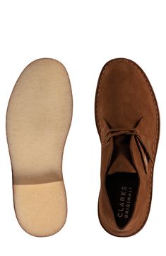 An iconic silhouette elevates a timeless boot set on a smart crepe rubber sole. Cushioned arch support Lace-up style Leather upper/textile lining/rubber sole Imported Clarks Desert Boots Men, Timeless Boots, Clarks Desert Boot, Desert Boot, Desert Boots, Up Styles, Arch Support, Leather Men, Rubber Sole