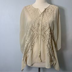 Bobeau Embroidery Tunic Blouse Size M New With Tag Tags Boho Bohemian Swim Cover Up Beach Summer Cover Up Beach, Coverup Beach, Swim Cover, Tunic Blouse, Beach Summer, Boho Bohemian, Summer Beach, Tunic Tops, Cover Up