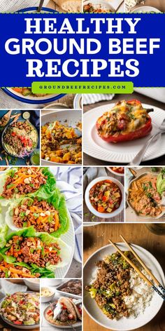 Want more healthy eating ideas? Check out this roundup of healthy dinner options! You'll find salad, soup, stir fry, and other Healthy Ground Beef Recipes the whole family will love. Pin this for later!