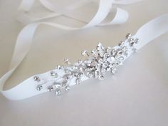 Bridal Swarovski crystal belt Crystal belt sash by SabinaKWdesign Elegant Adjustable Belt With Rhinestones, Formal Adjustable Bridal Belt With Rhinestones, Formal Adjustable Rhinestone Bridal Belt, Elegant White Belt With Rhinestones, Elegant White Sashes With Rhinestones, Formal Crystal Bridal Belt With Sashes, Formal Bridal Belt With Crystal Sashes, White Crystal Sash For Formal Occasions, White Crystal Sashes For Formal Occasions